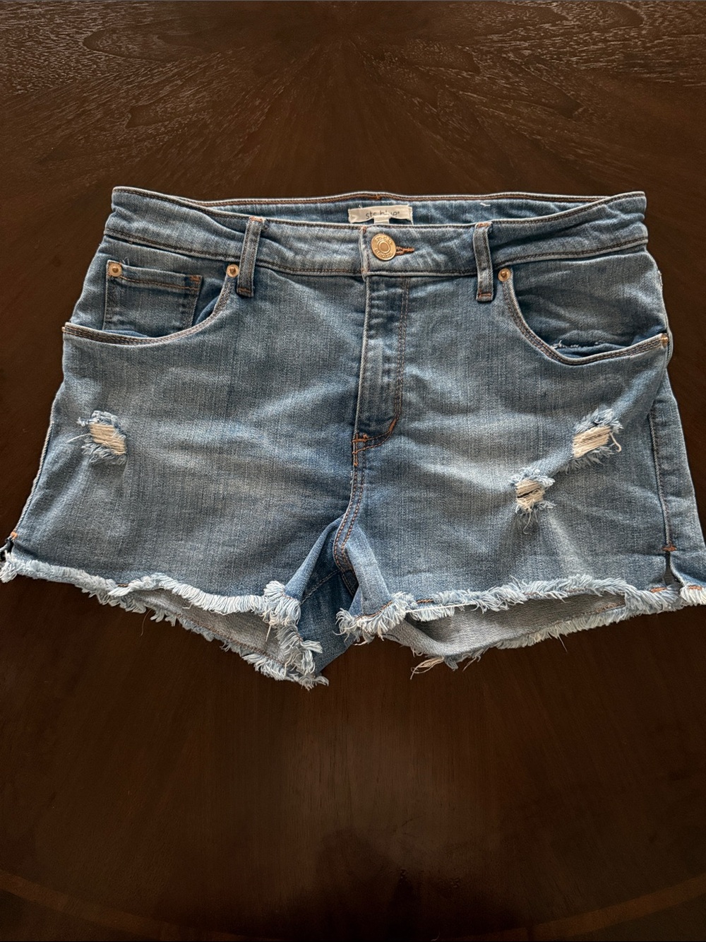 STS Blue Aubrey Super High Rise Cut Off Distressed Short